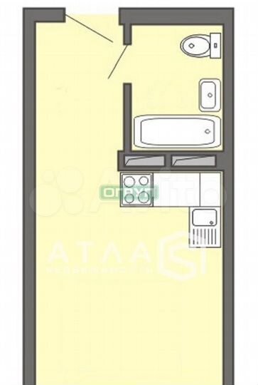 Квартира-студия, 28 м², 4/12 эт.