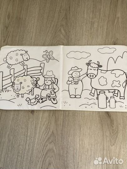 Книжка раскраска многоразовая