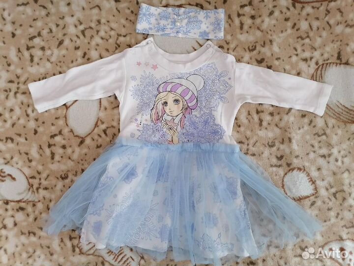 Платье для девочки 80, 84