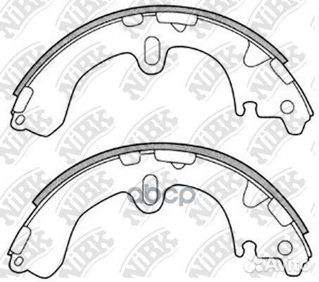 FN2311-nibk колодки барабанные зToyota Corolla