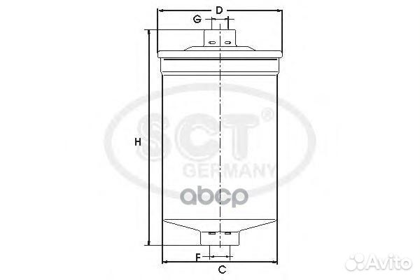 Фильтр топливный ST329 SCT