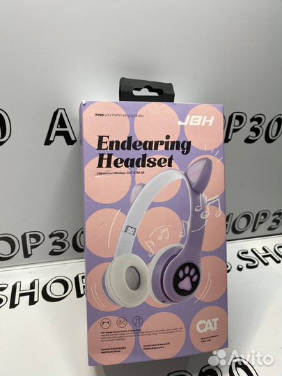 Беспроводные детские наушники с ушками