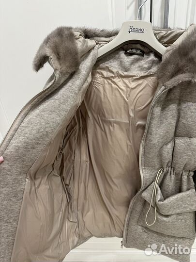 Парка кашемировая Loro Piana с норкой