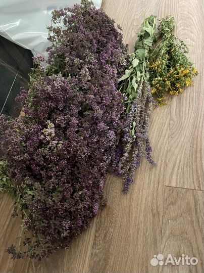 Душица, шалфей, зверобой