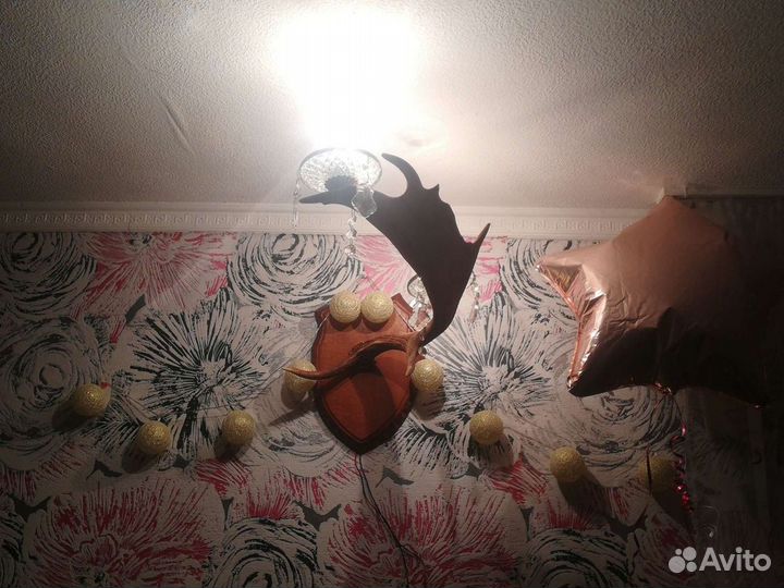 Бра из рога лося