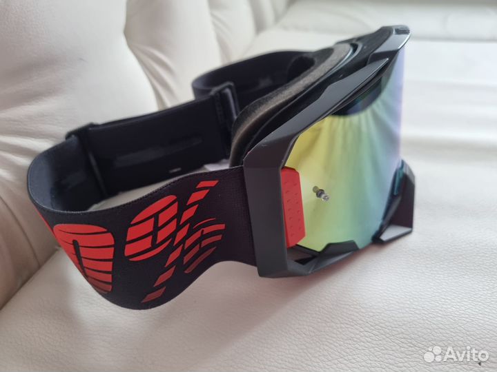 Маска 100 Armega Goggle Tzar Mirror Gold Lens