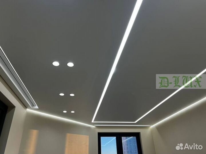 Установка натяжного потолка