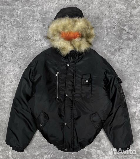 Куртка Бомбер зимний N2B с мехом Alaska Alpha type