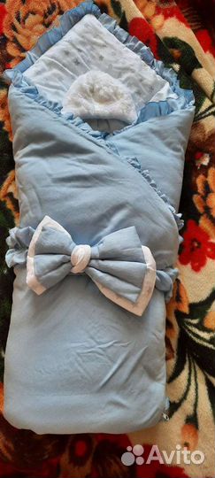 Конверт на выписку для мальчика зимний