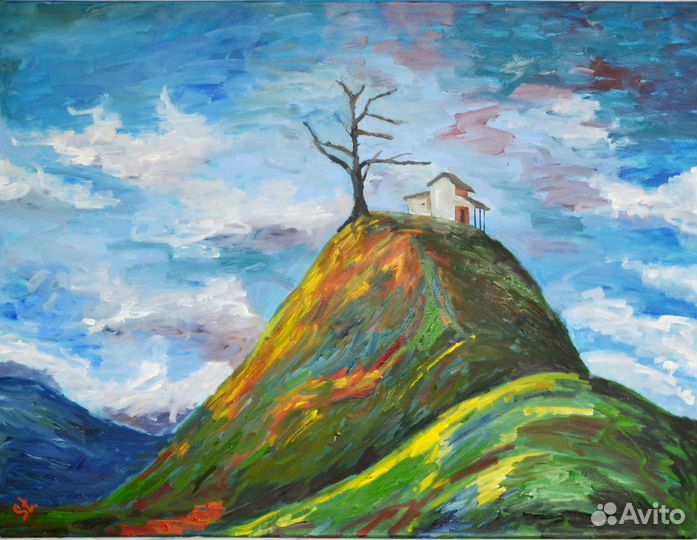 Картина маслом - На холмах