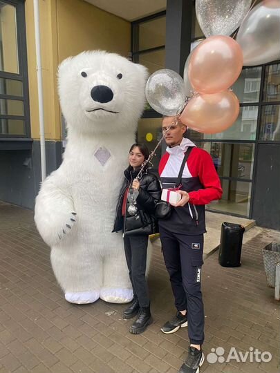 Ростовая кукла белого медведя 2.6 метра