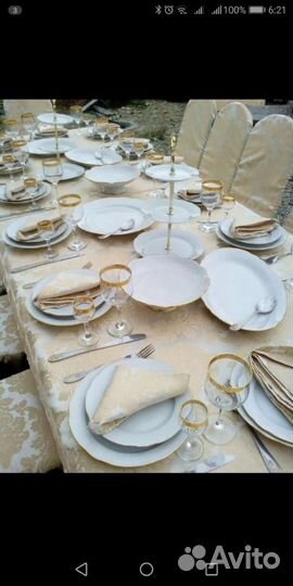 Аренда столов, стульев, посуды