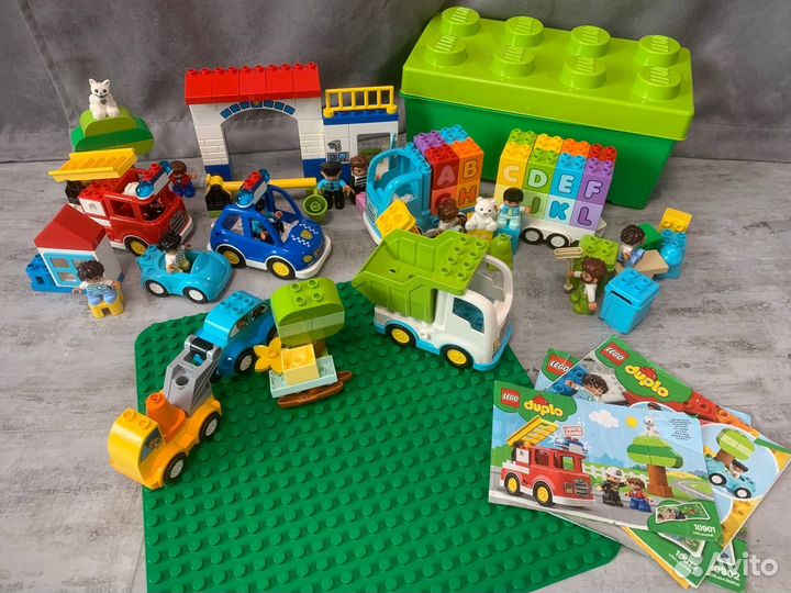 Lego Duplo 6 наборов + пластина