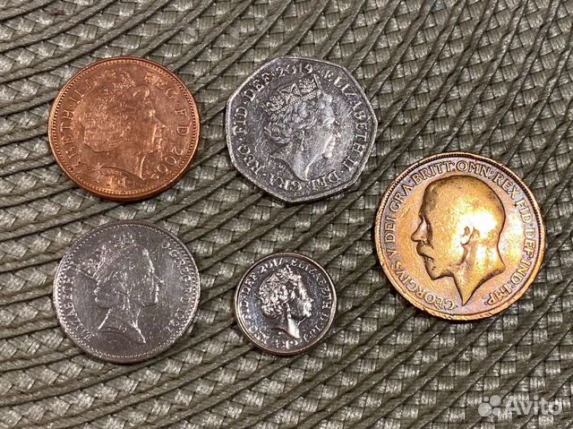 Набор из 5 монет Великобритании