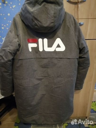 Куртка зимняя удлин. для мальчика fila 158-164см