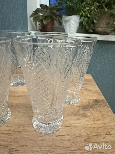 Хрустальные стаканы(6 штук)
