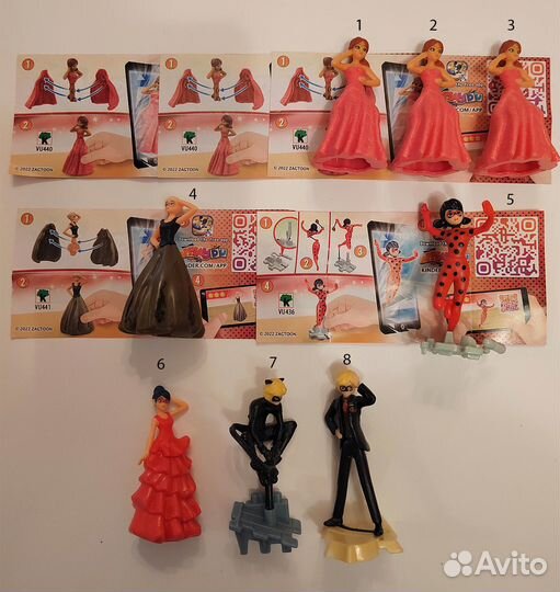 Фигурки Леди Баг и Супер Кот Киндер сюрприз