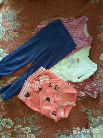 Детские вещи пакетом для девочек 110 см