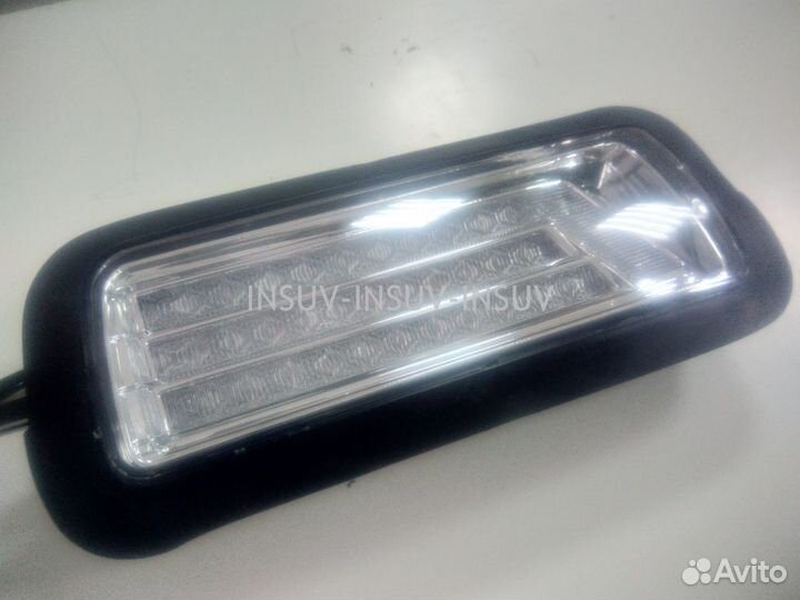 Светодиодные LED надфарники Нива dlaa (хром, миг)