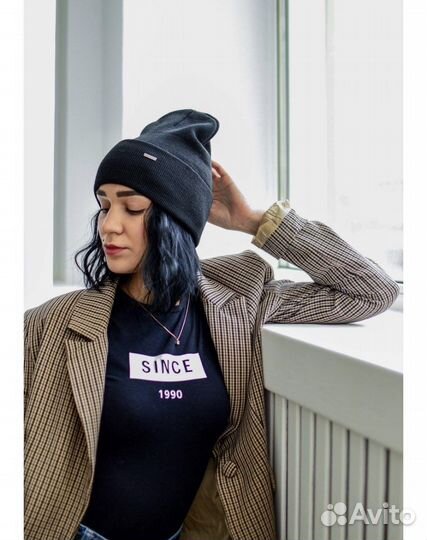 Шапка черная женская / мужская