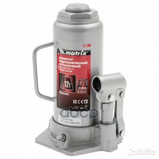 Домкрат 12 тн гидравлический (230-465 мм) Матри