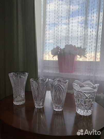 Хрустальные вазы времен СССР