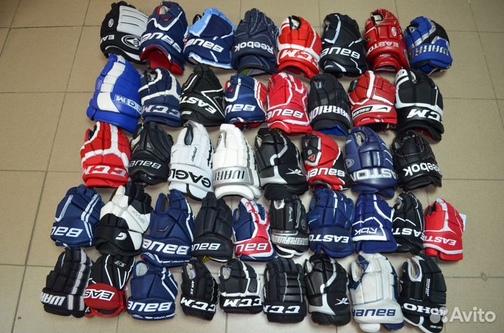 Перчатки хоккейные. Краги. Большой выбор