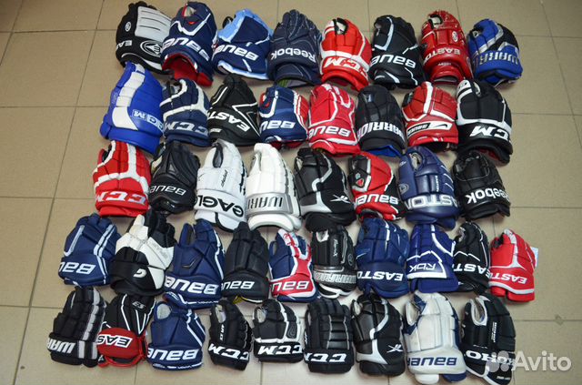 Перчатки хоккейные. Краги. Большой выбор