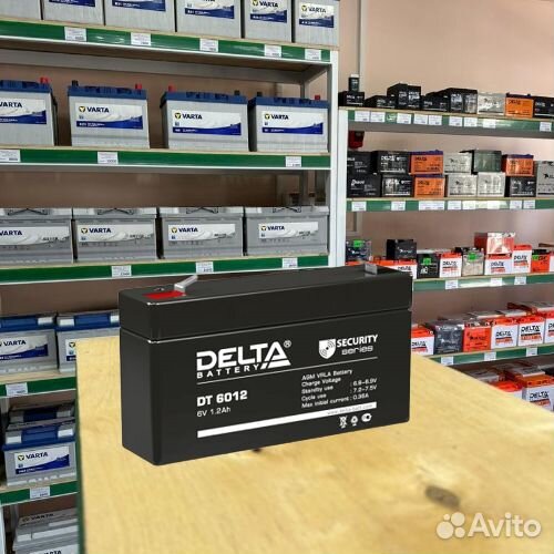 Аккумулятор ибп delta DT 6012 6V 1.2Ah