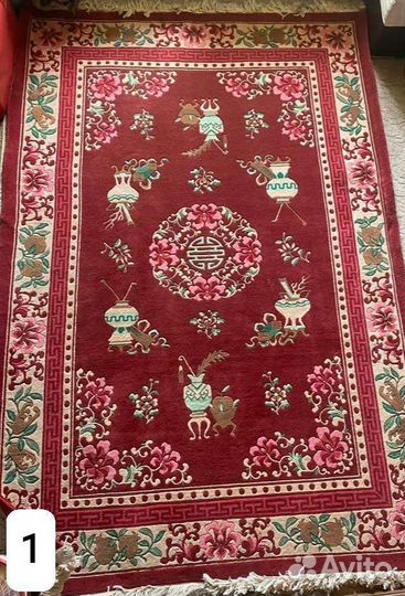 Ковер вьетнамский ручной работы эпохи СССР