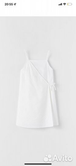 Платье для девочки zara новое белое