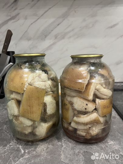 Домашнее солёное сало