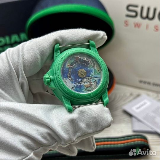 Часы наручные swatch blancpain indian ocean