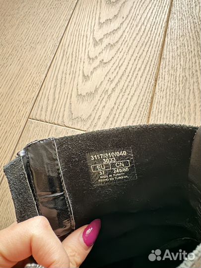 Сапоги женские Zara натуральная кожа