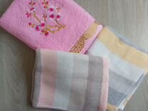 Махровые полотенца новые пакетом