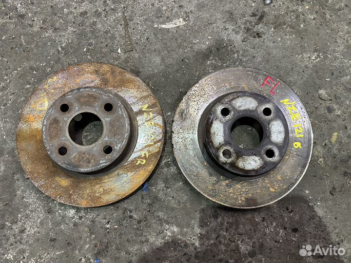 Диск тормозной передний toyota corolla nze121