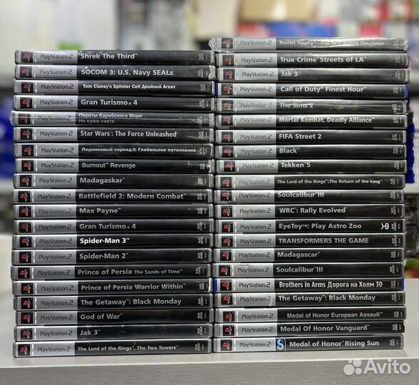 Игры ps2 лицензионные (магазин)