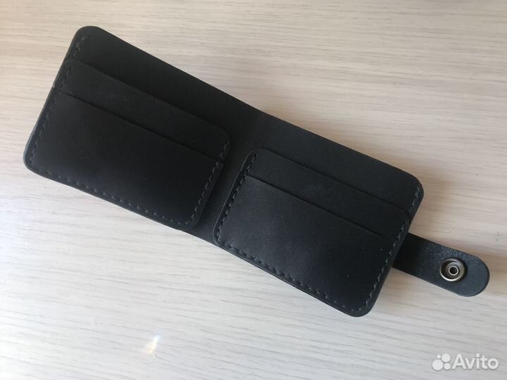 Кожаный кошелек, мужской портмоне натуральная кожа