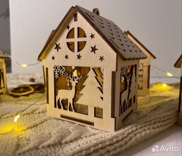 Домики новогодние