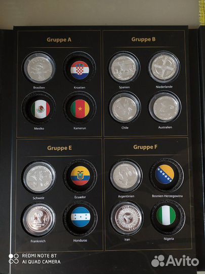 Коллекционные серебряные монеты, 19 штук