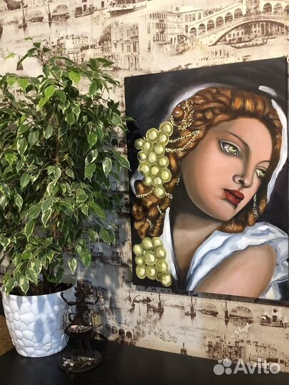 Картина холст на подрамнике 45*62/ масло