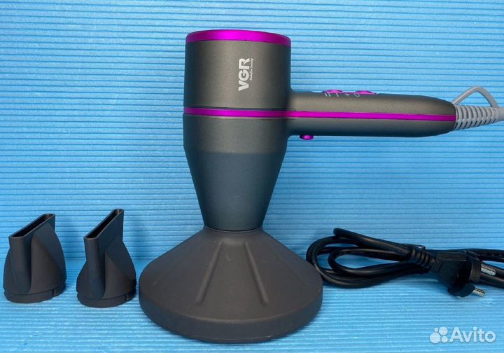 Профессиональный фен для волос VGR +комплект