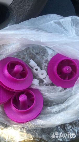 Крыльчатка и втулки циркуляционного посудомойки