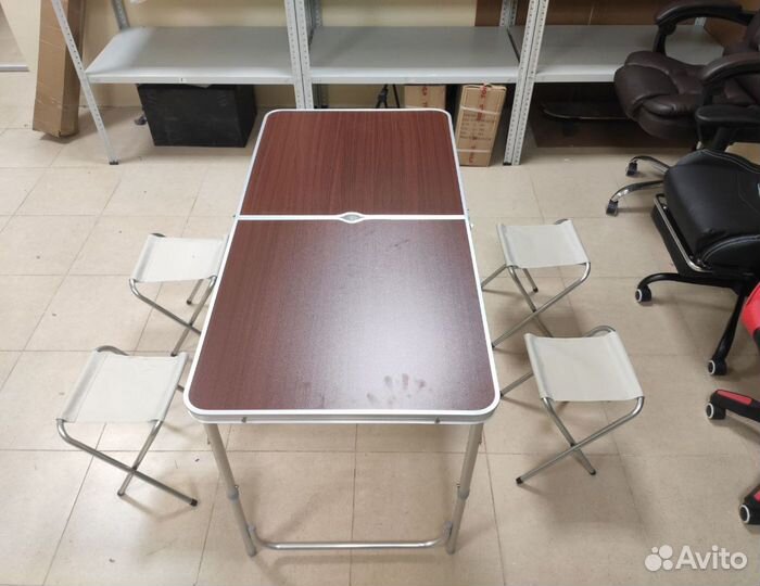 Стол для пикника 4 стула раскладной