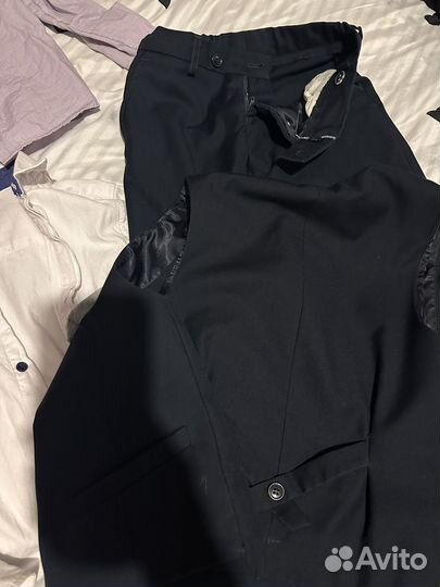 Продам школьную форму, рубашка, мальчик 128р синий