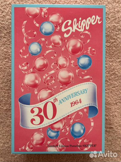 Barbie Skipper repro 1963 фарфоровая nrfb