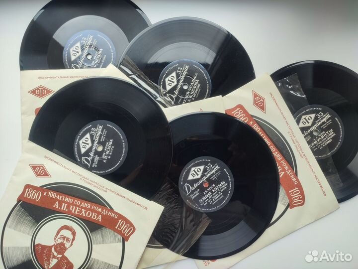 Грампластинки 33 оборота 1960г.Произведения Чехова
