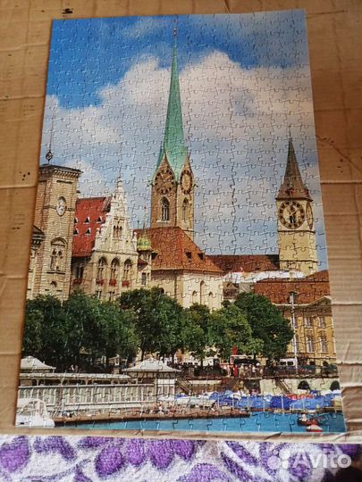 Пазл 600 деталей Цюрих. Швейцария