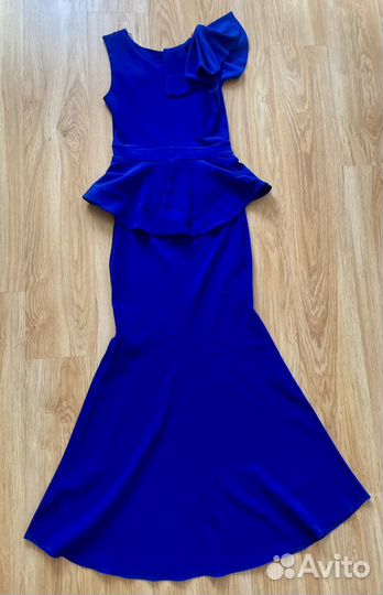 Платье женское вечернее синее 44-46 размера