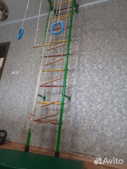 Детский спортивный комплекс для дома с матом